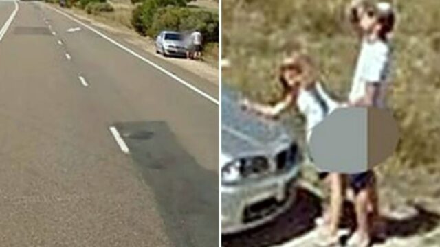 Google Street View pics catch Aussie couple having a quick shag on the side of the road