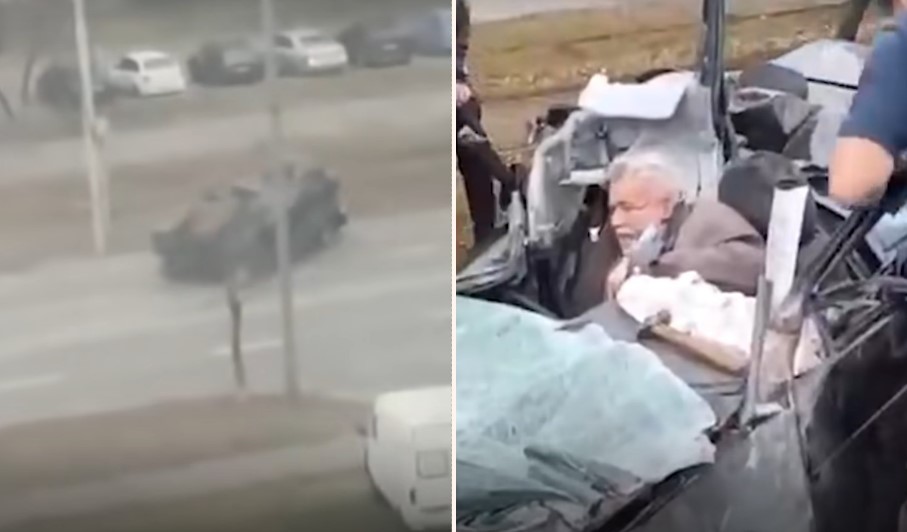 Ukrainian bloke run over by armoured vehicle is joining defence forces