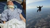 Skydiver survives 13,500ft fall to destination f@#*ked