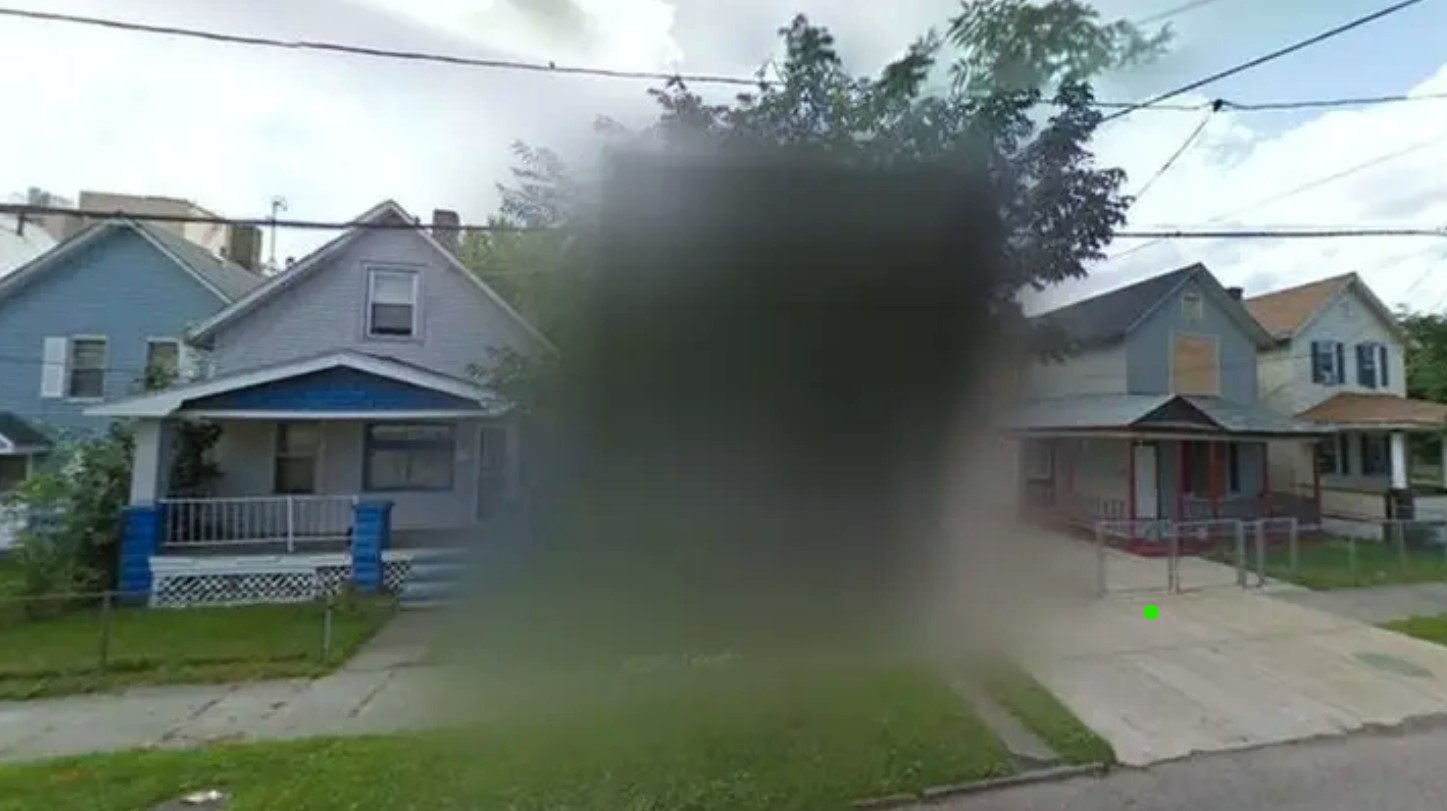 Google Maps has permanently blurred this house to stop people from seeing it