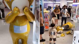 Dad forced to pay $4,200 after son knocks over golden Teletubby in store
