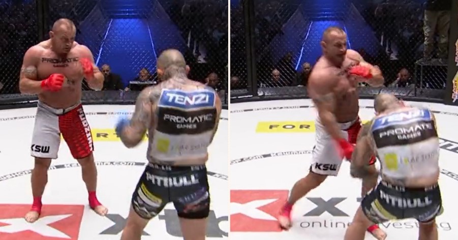 Former strongman Pudzianowski bounces opponent’s head off the canvas with devastating uppercut