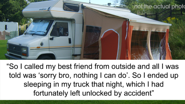 This bloke’s ‘best mate’ locked him out of his own camper, his revenge was awesome!