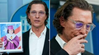 Matthew McConaughey makes tearful plea for tighter gun restrictions in the US