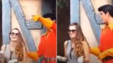Disneyland Gaston breaks character after woman touches him inappropriately