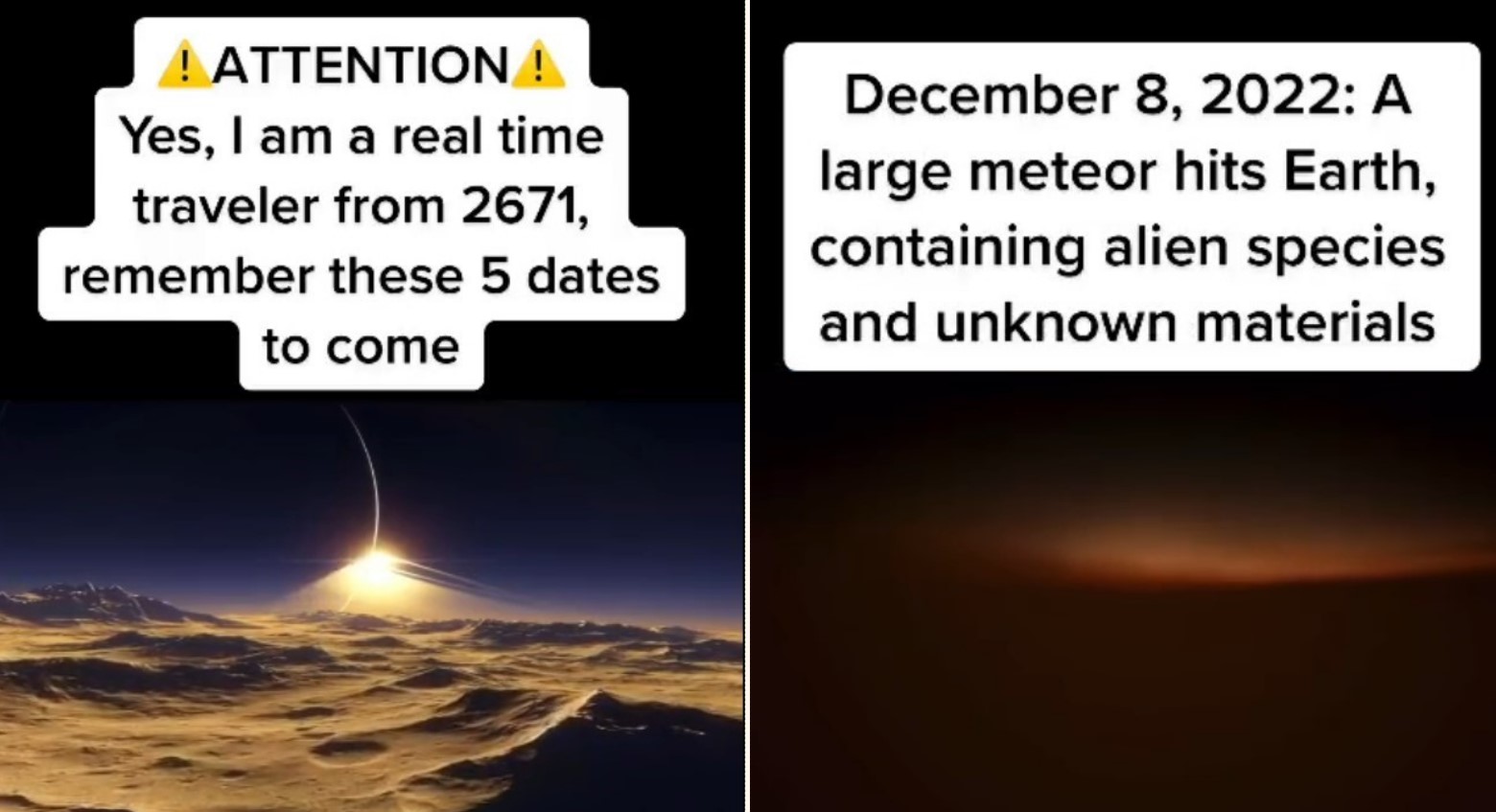 ‘Time traveller from 2671’ reckons an alien invasion is f**ken imminent!