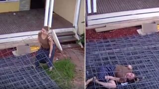 Ozzy Sheila’s attempt at stealing construction site materials ends in tears